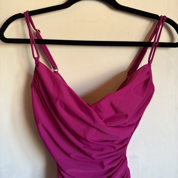 Miraclesuit One Piece Swimwear Bathing Suit Framboise Pink Slimming Travel - Picture 5 of 16